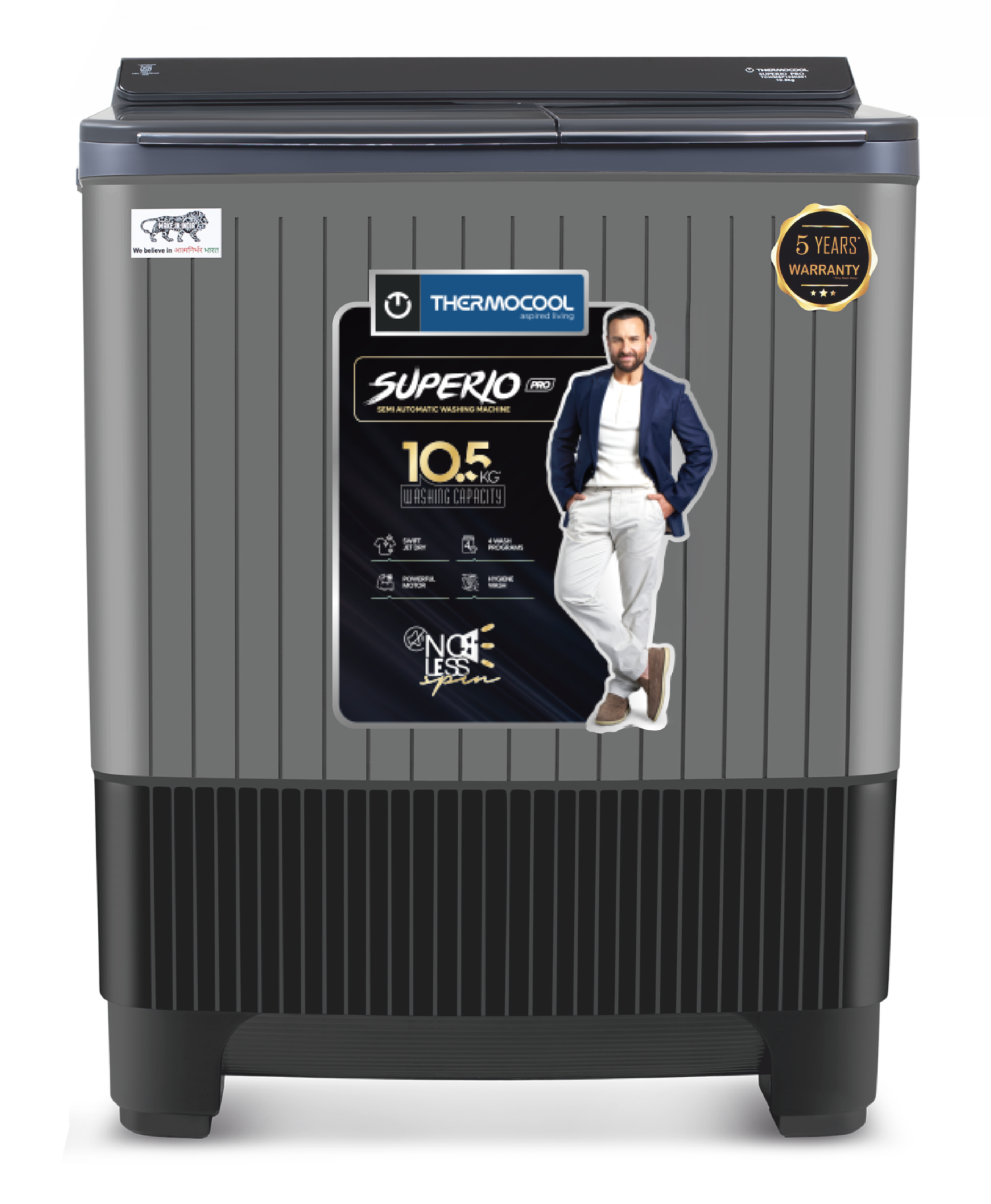 Superio Pro 10.5 Kg Semi Automatic Washing Machine