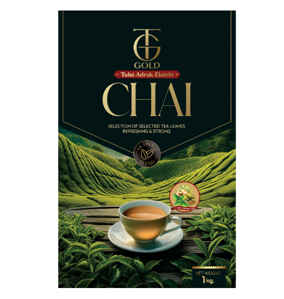 TG Gold Tulsi/Adrak/Elaichi Chai (1 Kg)